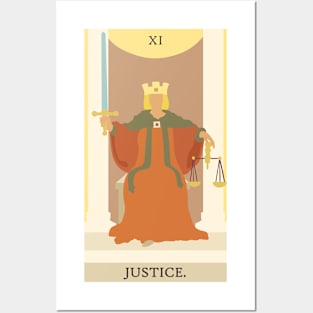 Justice Tarot Card Posters and Art